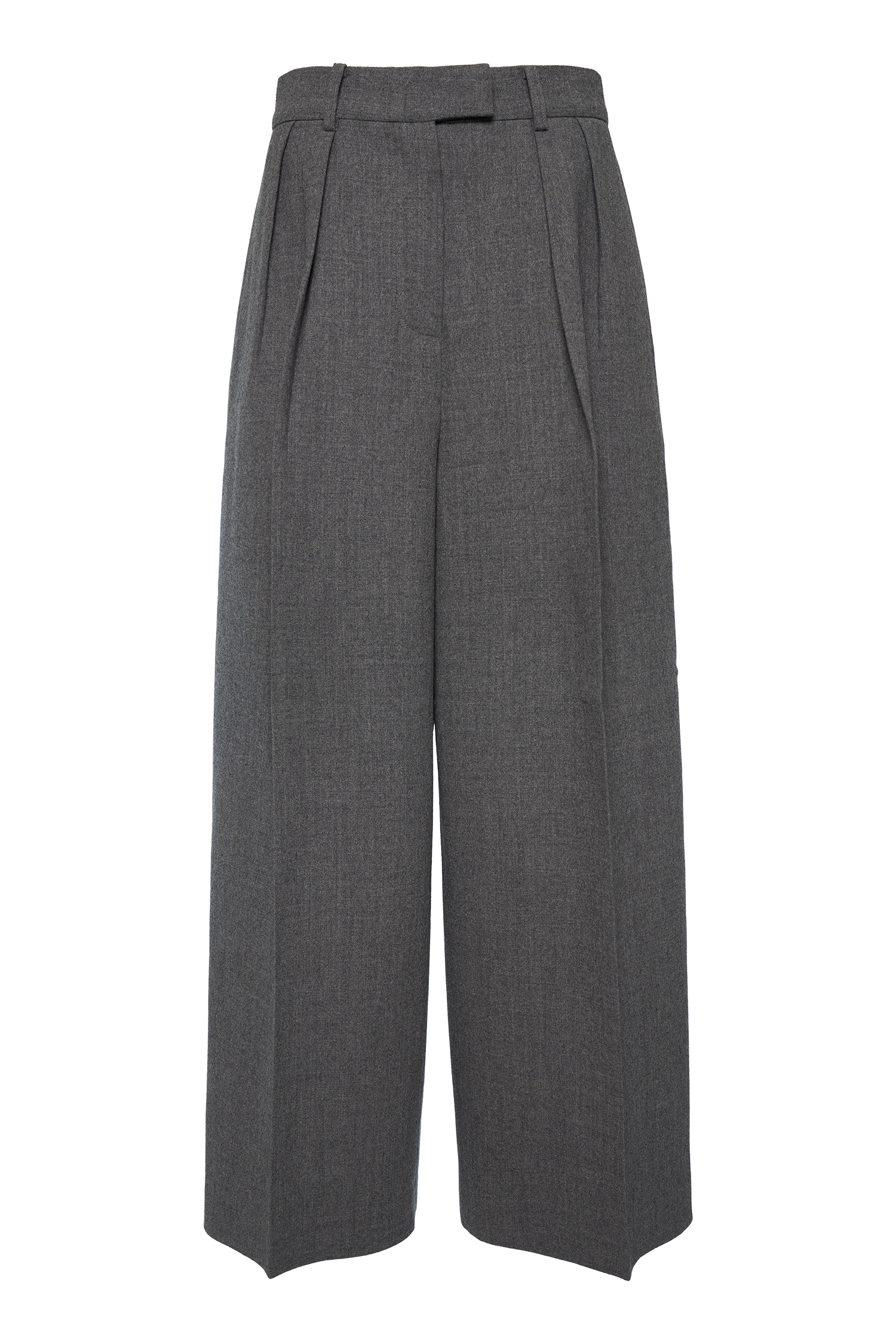 Let&#039;s Wide Tuck Pants - Gray